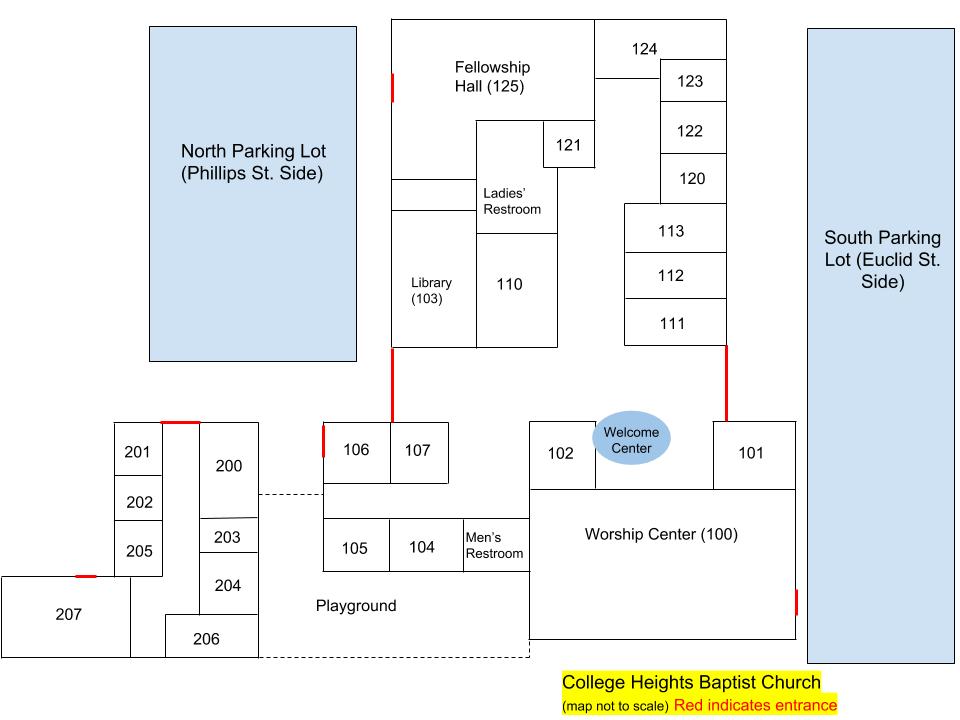 College Heights Baptist Church map